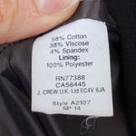 J.Crew Womens Puff Sleeve Single Button Blazer Size 0 Black Professional Office Photo 3