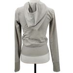 We Wore What  Fitted Full Zip Up Hoodie Sweatshirt Heather Gray Pockets Size Small Photo 1