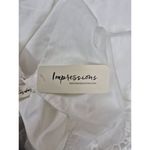 Impressions  white Embroidered Maxi dress Sz 1X Wedding Summer Beach Travel NWT Photo 5