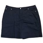 Cute Cotton Blend Mini Skort Black Size 18W Photo 0