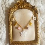 Plumeria Flower Charm Necklace Gold Photo 1