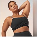Alo Yoga  Airbrush Enso Black Cool Crossover Bra Photo 3