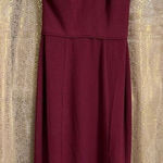 Dress the Population  Shiloh Dark Magenta Halter Maxi Dress XS NWT Photo 0