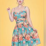 Voodoo Vixen Vintage 50s Inspired Butterfly Hot air Balloon Print Dress Size M Pink Size M Photo 1