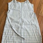 Brandy Melville  white and blue checkered dress Photo 2
