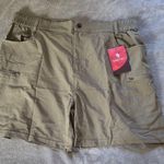 Santiny Women's Khaki Cargo Shorts Tan Size XXL Photo 0