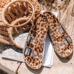 Ccocci Leopard Clear Straps Slip On Slides  Photo 0