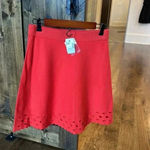 Saks 5th Avenue Saks Fifth Avenue Womens Skirt Cut Out Hem Elastic Waist Small Photo 3