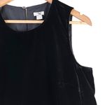 J.Crew Drapey Black Velvet‎ Peplum Sleeveless Tank Top, Size 8 Photo 4