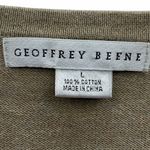 Geoffrey Beene  Tan V Neck Mens Sweater Vest Size Large Photo 3