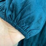 Universal Threads Universal Thread Cotton Tiered Puff Sleeve Mini Dress Blue Teal Boho Small Photo 3