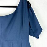 Dress the Population Tiffany One Shoulder Bow Detail Midi Dress Size Medium NWT Photo 8