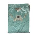 NEW Miss Elaine 100% Nylon Short Sleeve Nightgown M Seafoam Embroidered Relaxed Size M Photo 2
