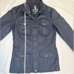 Pacific&Co Vintage 90s Denim . Spanish-Designed Bomber Cargo Utility Jacket - Navy - M Photo 13