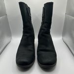 Teva  Black Leather Ankle Boots Side Zip Block Heel Women Size 8.5 Photo 3