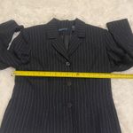 Karen Scott Navy blue pinstriped blazer suit jacket  size 8 woman’s Photo 4