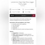 Lululemon NWT  Align High Rise Joggers With Pockets True Navy Size 0 Photo 8