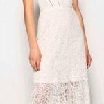 Jonathan Simkhai Ivory Lace Bustier Midi Dress XS Bridal Shower Rehearsal Guest White Photo 0