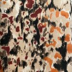 Notations Long Sleeve Abstract Cream Red Orange Scoop Neck Tunic Size Medium Photo 2