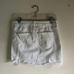 Celebrity Pink White Jean Skirt Photo 2