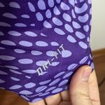 Nike  Pro athletic purple printed fitted v-neck performance long sleeve top sz S Photo 10