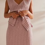 Free People  Veda Sweater Set Mauve Photo 2