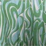 Lilly Pulitzer Green and Blue Wide Leg Pants Women's Size Small Boho Preppy Photo 2