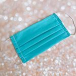 Turquoise Tiffany Blue Face Mask Premium Cotton Face Mask Photo 2