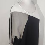 For Cynthia Linen Shift Dress Size Medium Linen Colorblock Dress Photo 4