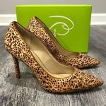 Sam Edelman NIB Hazel Tan Cheetah faux fur heels 7.5 - 8-8.5 fit Photo 5