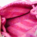 Vintage 90s Pink Wool Satchel Purse Photo 8