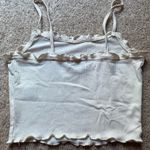 Love, Fire Love Fire Cream Tank Top Ruffled Photo 2