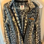 Simply Southern  Black and Gray Snake Print Shirt Photo 0