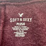 American Eagle Outfitters L Pullover Knit Long Sleeved Tunic Top in Berry Photo 6