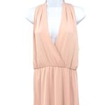 Ralph Lauren Lauren Georgette Halter Sleeveless Midi Dress V-Neck Pink Size 6 Photo 4