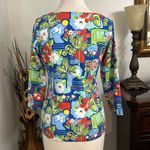 J. McLaughlin Catalina Cloth Wavesong Tee Shirt Multicolor Size Small Photo 3