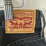 Levi's Levi’s 501 black distressed denim button fly denim jeans shorts Photo 4