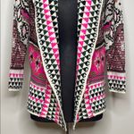 Alya  Chic Patterned Cardigan Sweater Size S/M Photo 2