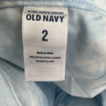 Old Navy  Diva Tie Dye Blue White‎ Denim Jean Shorts Cutoffs Cute! Photo 5