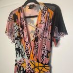 Desigual M. Christian Lacroix Orchid Mesh Mini Dress Photo 4