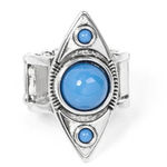 Paparazzi Jewelry - Pivoting Point Blue Ring Photo 2
