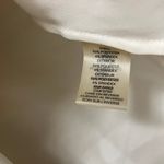 Calvin Klein  V-Neck Blouse White Stretch Cap Sleeves Pullover Top Size S Photo 4