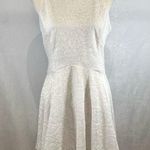 White lace dress with turquoise necklace size medium Photo 0