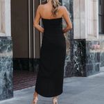 VICI  | Aglow Strapless Draped Midi Dress Photo 2