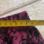 Flash Maroon black velvet pencil skirt Size XS Photo 4