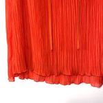 Madewell Coastal Orange Pleated Tie Front Lined Tank Top Photo 5