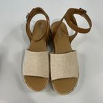 Soda Beige Size 10 New Platform Espadrille Ankle Strap Sandals Photo 9