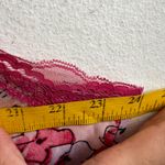 Pink‎ Floral Lace Trim Babydoll Top Y2K 2000s Fairycore Coquette XL Pink Photo 5