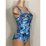 Gottex New. cheetah and snake print lace up swimsuit. MSRP $228. Size 10 Photo 10
