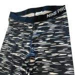 Nike Women's  Pro black white Haze Compression Fit Capri Leggings Photo 2